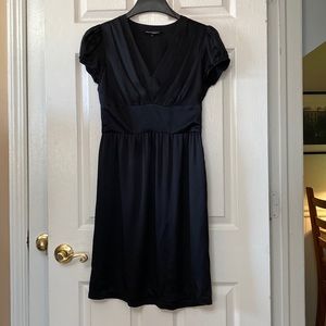 VTG 90’s Betsey Johnson Black Silk Empire Dress